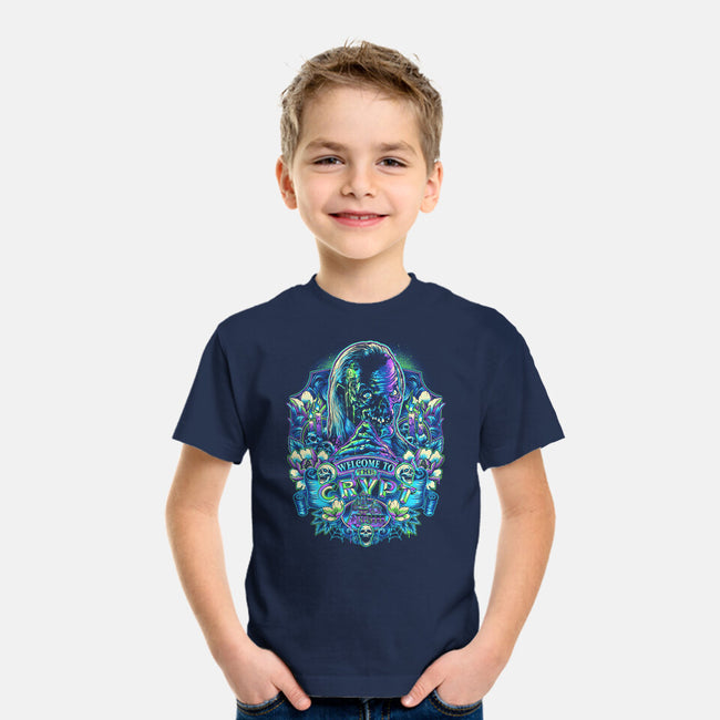 Welcome To The Crypt-youth basic tee-glitchygorilla