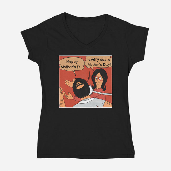 Let's Get Slappin'-womens v-neck tee-SeamusAran