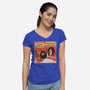 Let's Get Slappin'-womens v-neck tee-SeamusAran