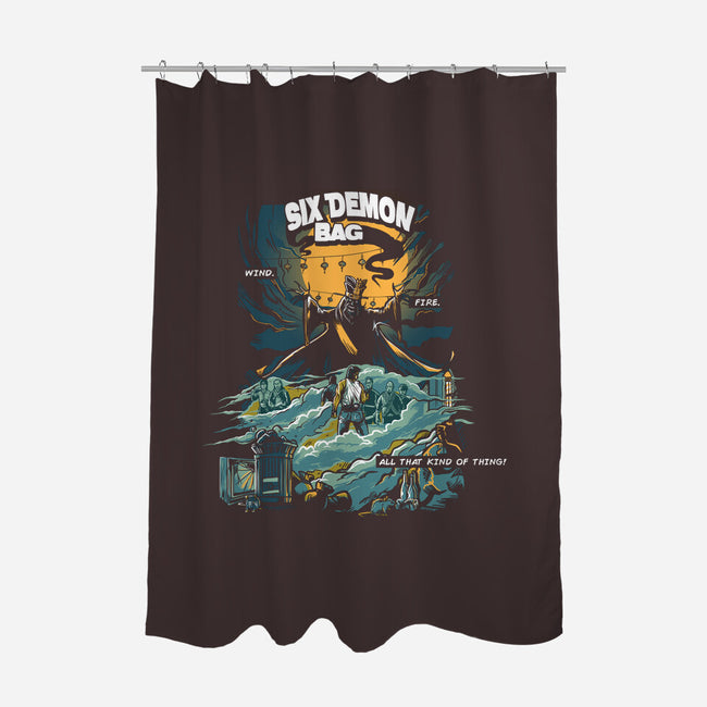 6 Demon-none polyester shower curtain-AndreusD
