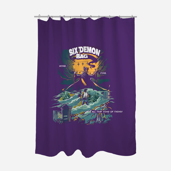 6 Demon-none polyester shower curtain-AndreusD