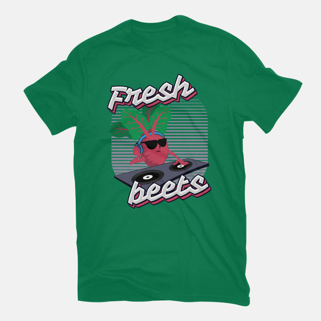 Fresh Beets-womens fitted tee-RoboMega