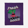 Fresh Beets-none fleece blanket-RoboMega