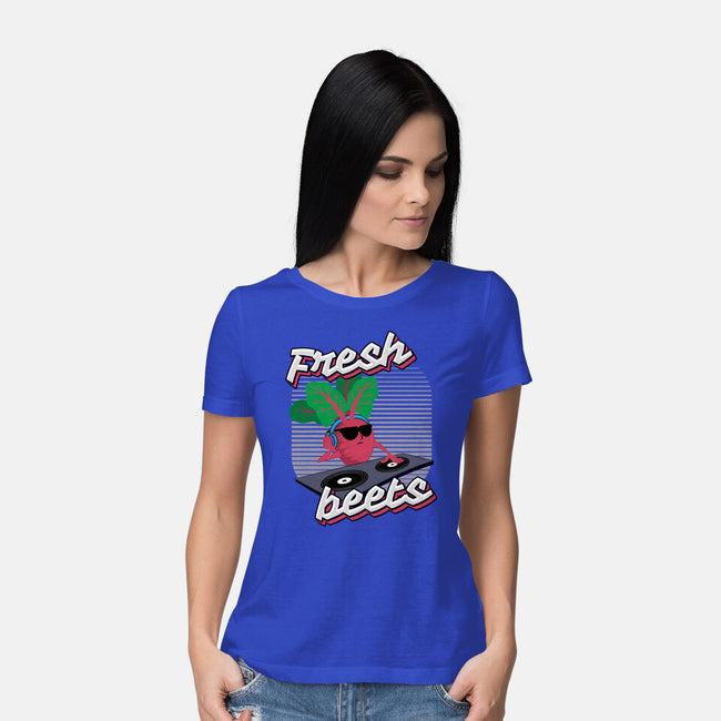 Fresh Beets-womens basic tee-RoboMega