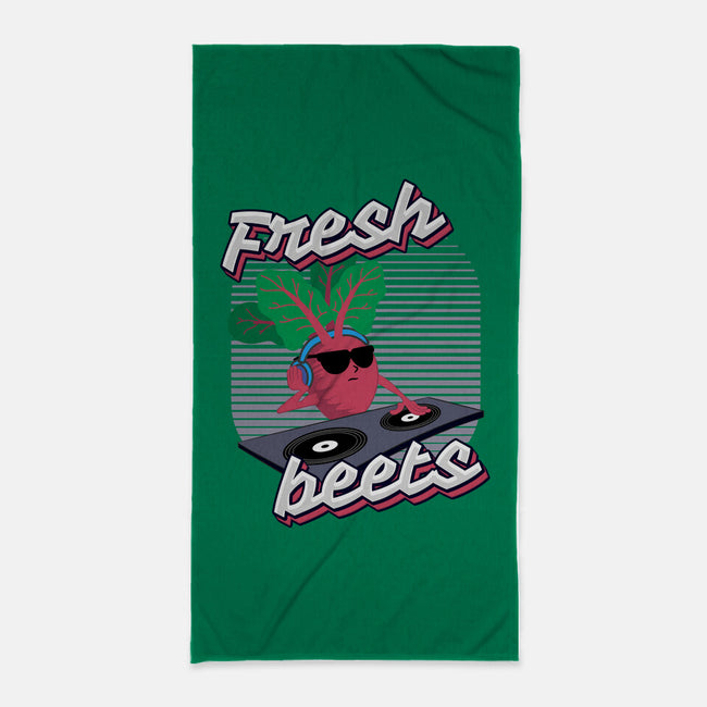 Fresh Beets-none beach towel-RoboMega