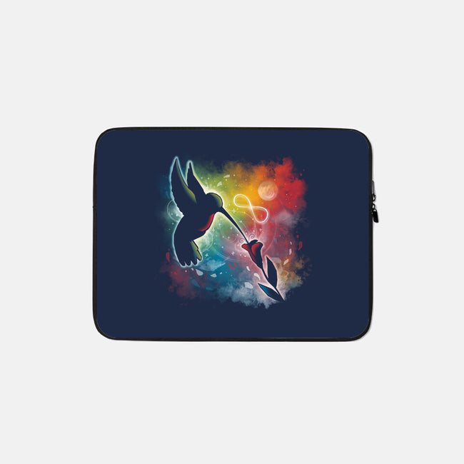 Humming Bird Colors-none zippered laptop sleeve-Vallina84