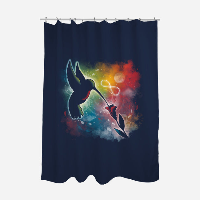 Humming Bird Colors-none polyester shower curtain-Vallina84
