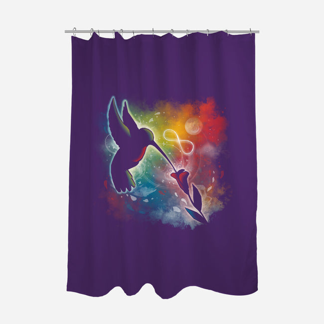 Humming Bird Colors-none polyester shower curtain-Vallina84