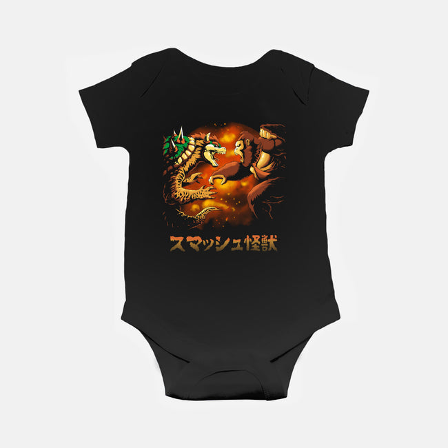 Smash Kaiju-baby basic onesie-Andriu