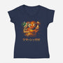 Smash Kaiju-womens v-neck tee-Andriu