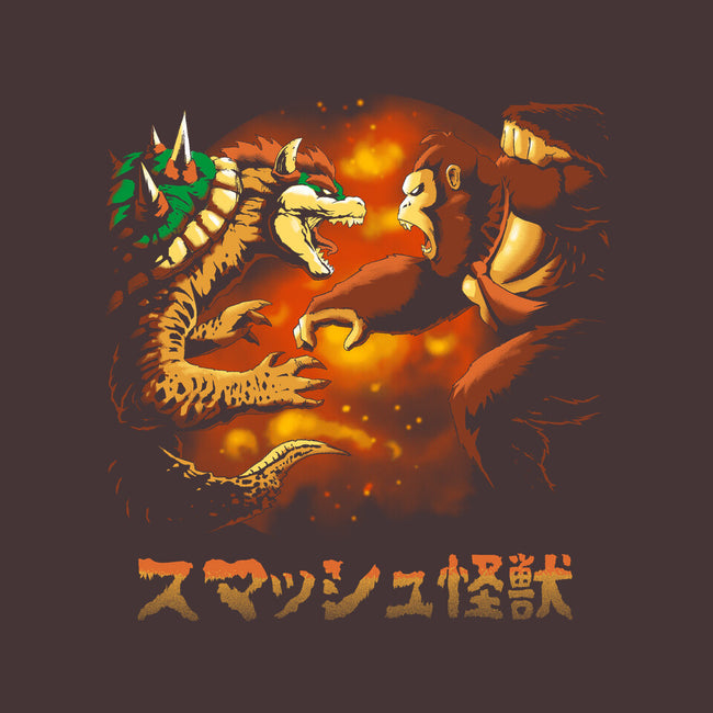 Smash Kaiju-none stretched canvas-Andriu