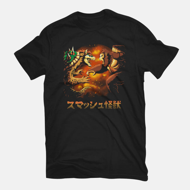 Smash Kaiju-womens fitted tee-Andriu