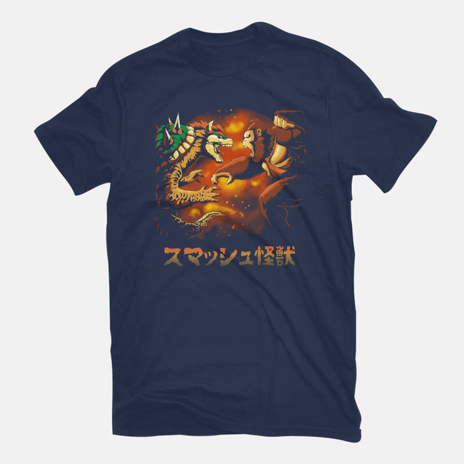 Smash Kaiju-womens basic tee-Andriu