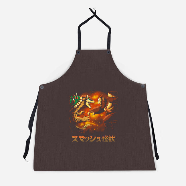 Smash Kaiju-unisex kitchen apron-Andriu