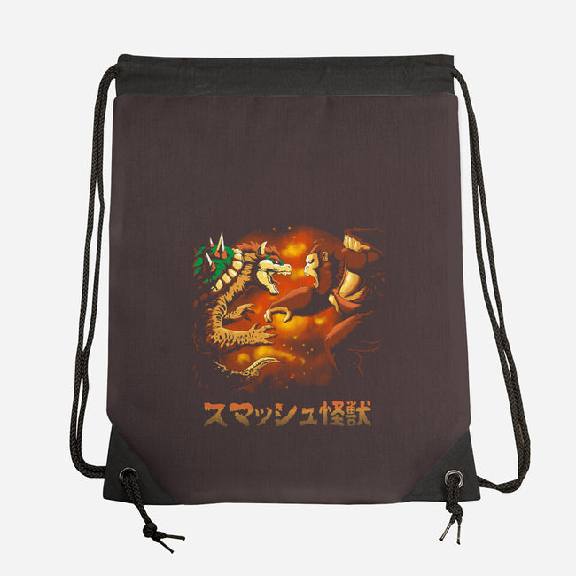 Smash Kaiju-none drawstring bag-Andriu