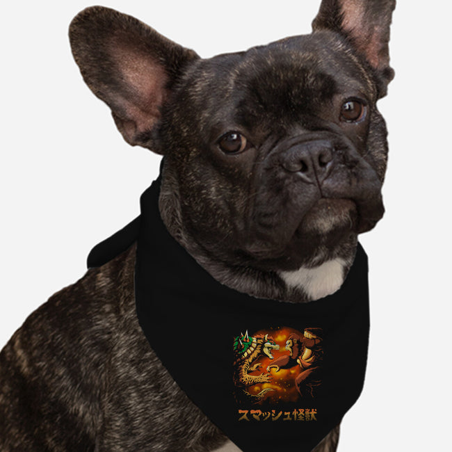 Smash Kaiju-dog bandana pet collar-Andriu