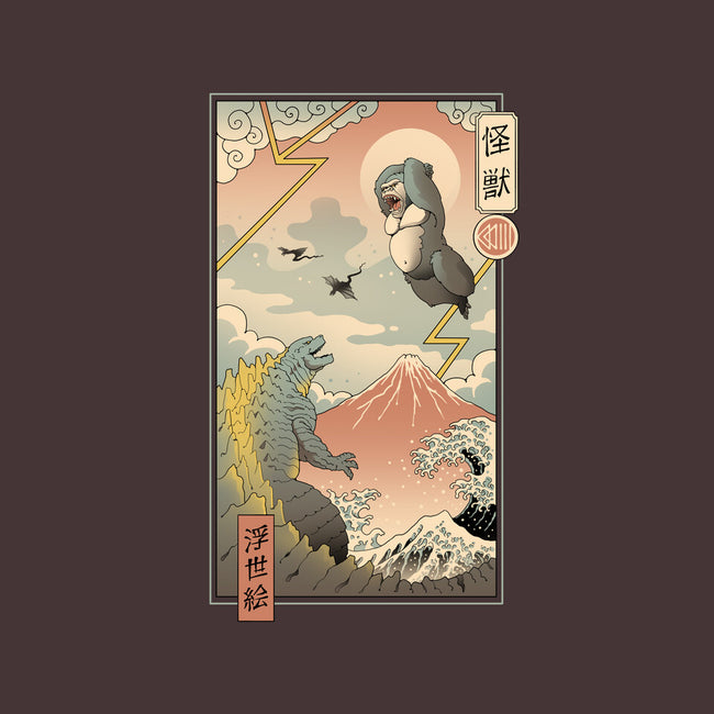 Kaiju Fight In Edo-unisex crew neck sweatshirt-vp021