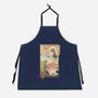 Kaiju Fight In Edo-unisex kitchen apron-vp021