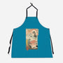 Kaiju Fight In Edo-unisex kitchen apron-vp021