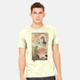 Kaiju Fight In Edo-mens heavyweight tee-vp021