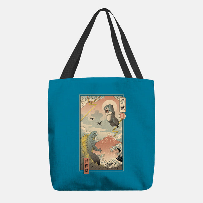 Kaiju Fight In Edo-none basic tote-vp021