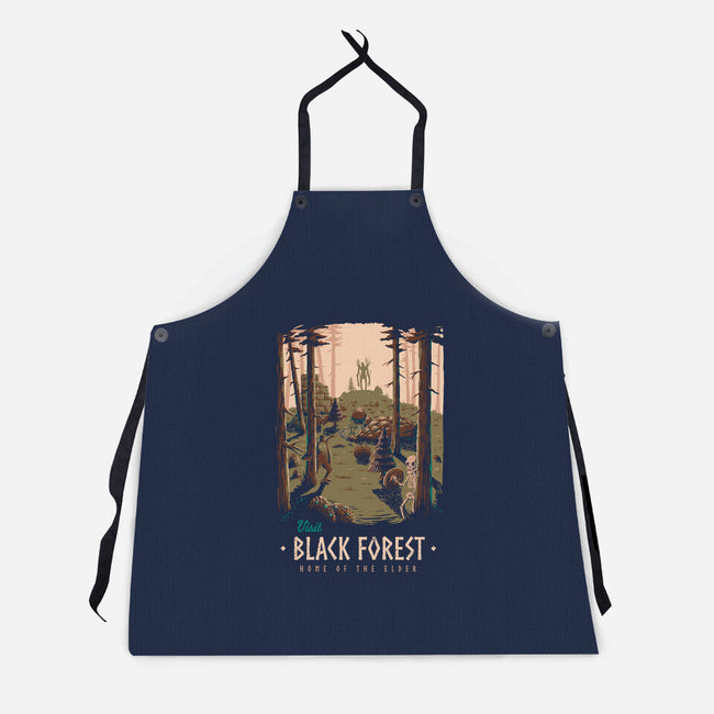 Black Forest-unisex kitchen apron-Azafran