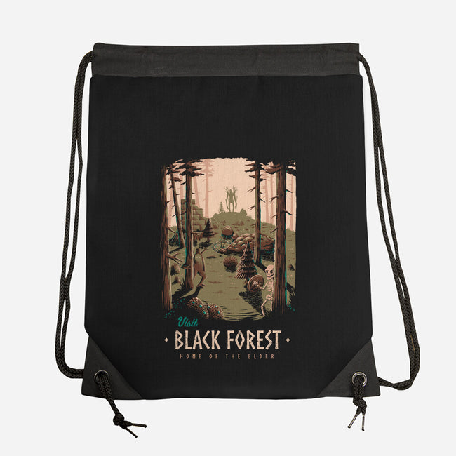 Black Forest-none drawstring bag-Azafran