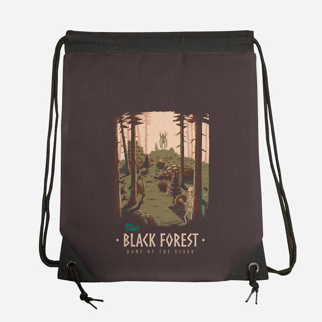 Black Forest-none drawstring bag-Azafran