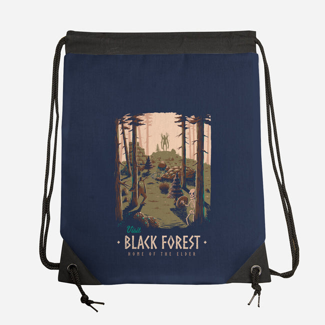 Black Forest-none drawstring bag-Azafran