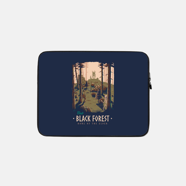 Black Forest-none zippered laptop sleeve-Azafran