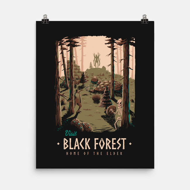 Black Forest-none matte poster-Azafran