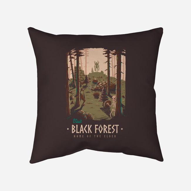 Black Forest-none non-removable cover w insert throw pillow-Azafran