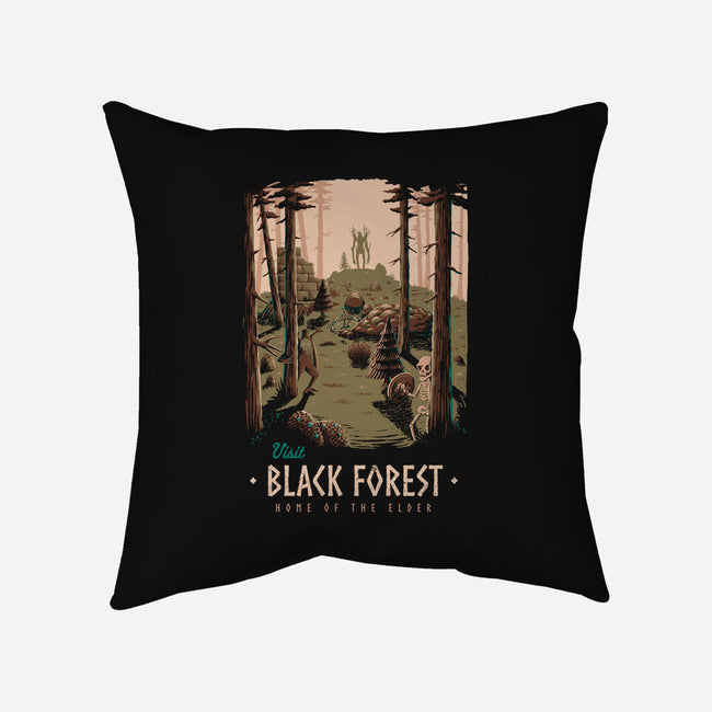 Black Forest-none removable cover w insert throw pillow-Azafran