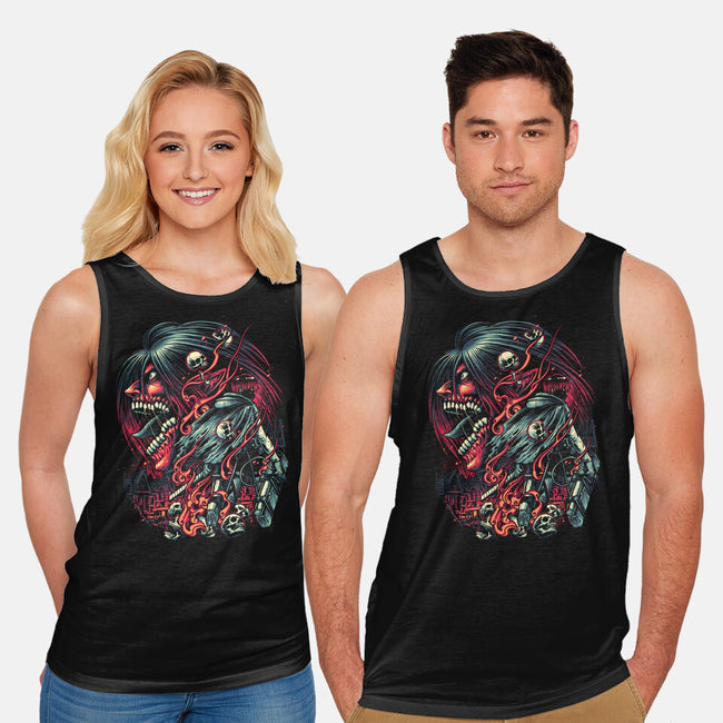 Break the Walls Down-unisex basic tank-glitchygorilla