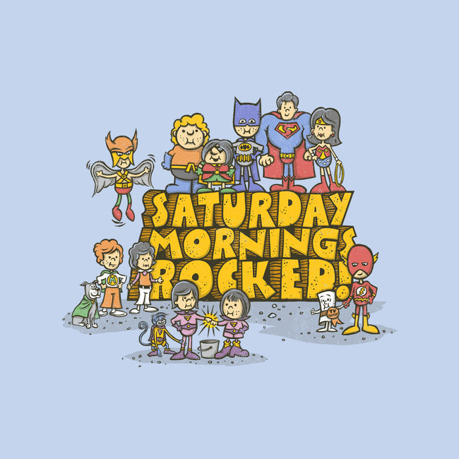 Saturday Mornings Rocked!-womens basic tee-kg07