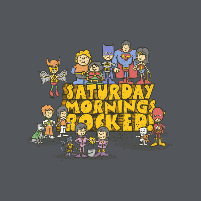 Saturday Mornings Rocked!-womens basic tee-kg07