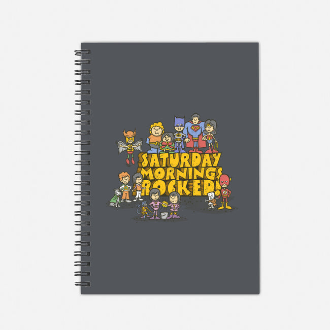 Saturday Mornings Rocked!-none dot grid notebook-kg07