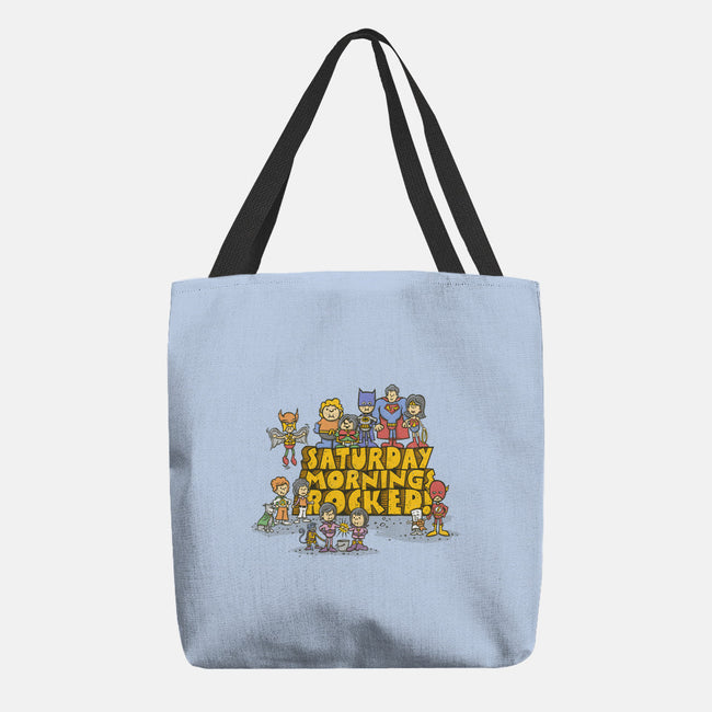 Saturday Mornings Rocked!-none basic tote-kg07