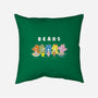 B-E-A-R-S-none non-removable cover w insert throw pillow-turborat14