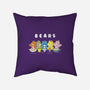 B-E-A-R-S-none non-removable cover w insert throw pillow-turborat14