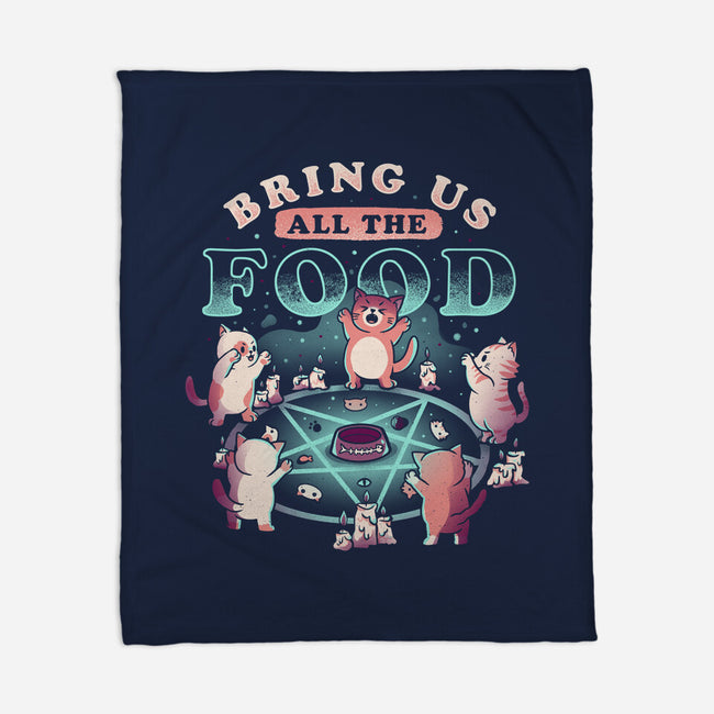 Bring Us All the Food-none fleece blanket-eduely