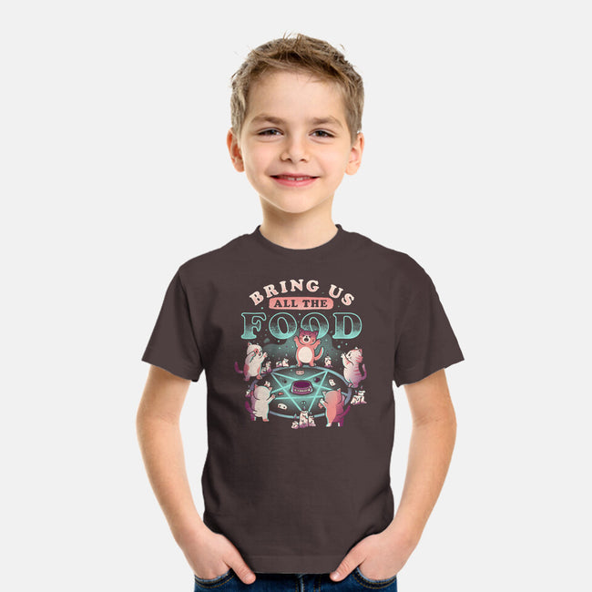 Bring Us All the Food-youth basic tee-eduely