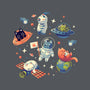Cats in Space-unisex crew neck sweatshirt-Geekydog