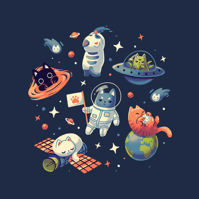 Cats in Space-none indoor rug-Geekydog