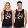Cats in Space-unisex basic tank-Geekydog