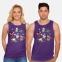 Cats in Space-unisex basic tank-Geekydog