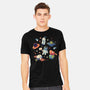 Cats in Space-mens heavyweight tee-Geekydog