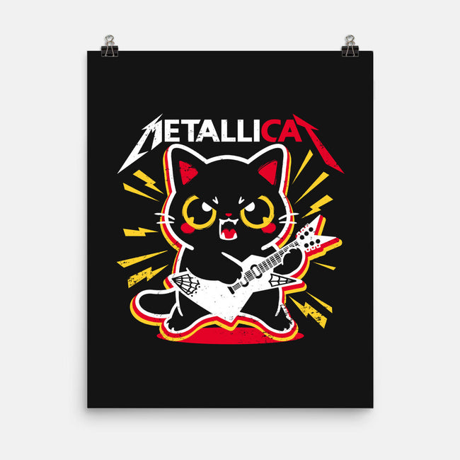 Metallicat-none matte poster-NemiMakeit