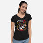Metallicat-womens v-neck tee-NemiMakeit