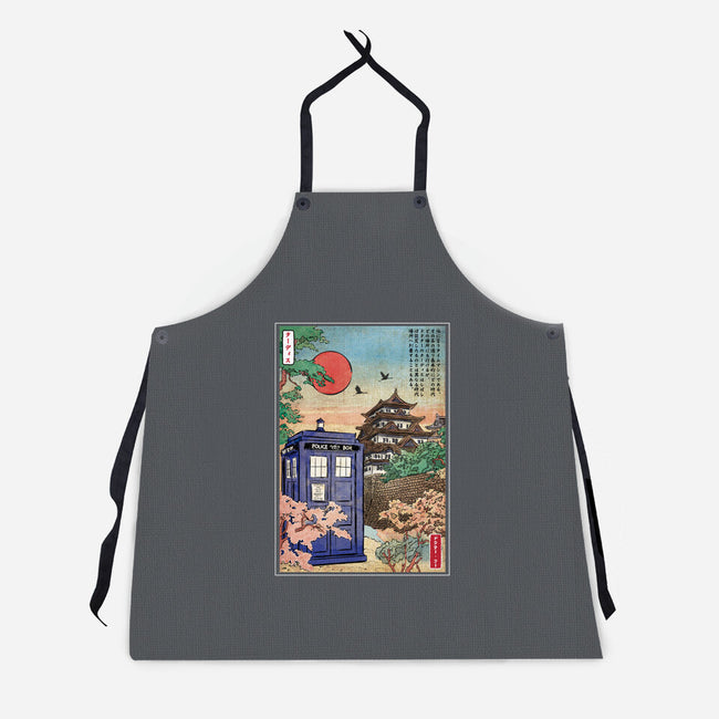 The Tardis in Japan-unisex kitchen apron-DrMonekers